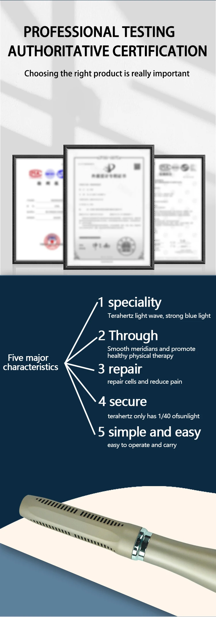 Newest Terahertz 11.0 Plus Classic Iteracare Therapy Original Pain Relief Body Massage Blower Machine Pro Gua Sha Health Wand