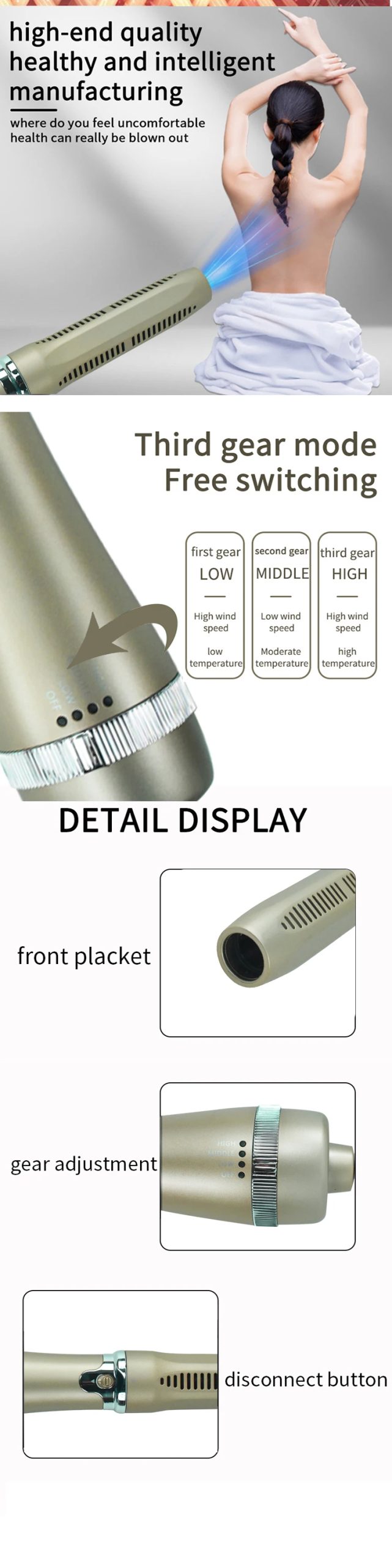 Newest Terahertz 11.0 Plus Classic Iteracare Therapy Original Pain Relief Body Massage Blower Machine Pro Gua Sha Health Wand